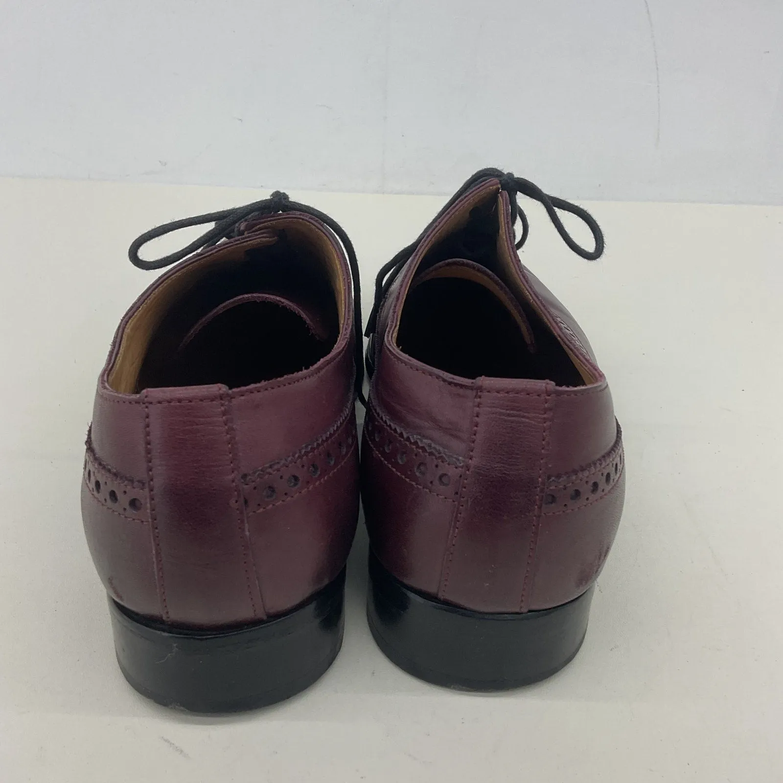 3dm Lifestyle Men's Brown Leather Brogue Dress Shoes, U.S. Size 11 U.K. 9
