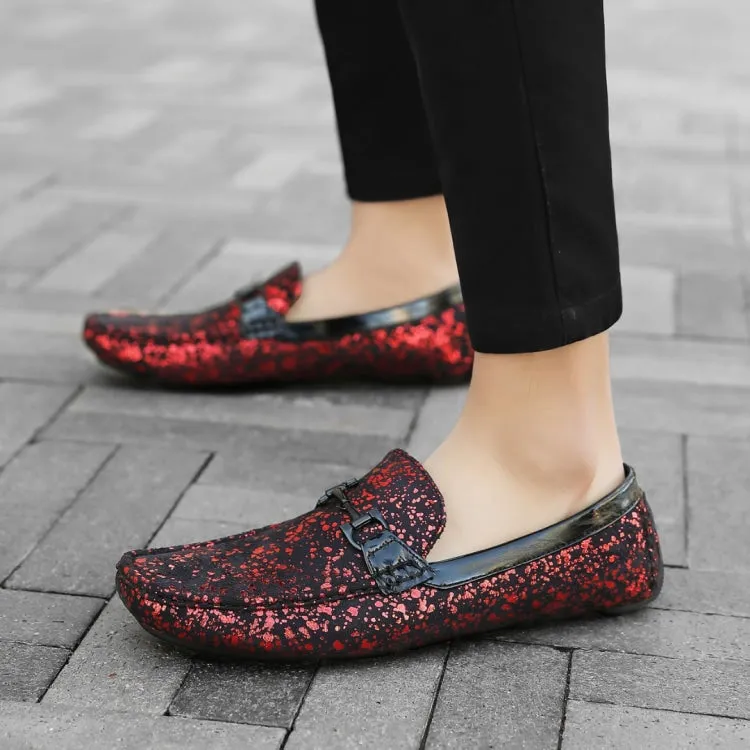 Amali Monty Crimson Elegance Men’s Vegan Loafers