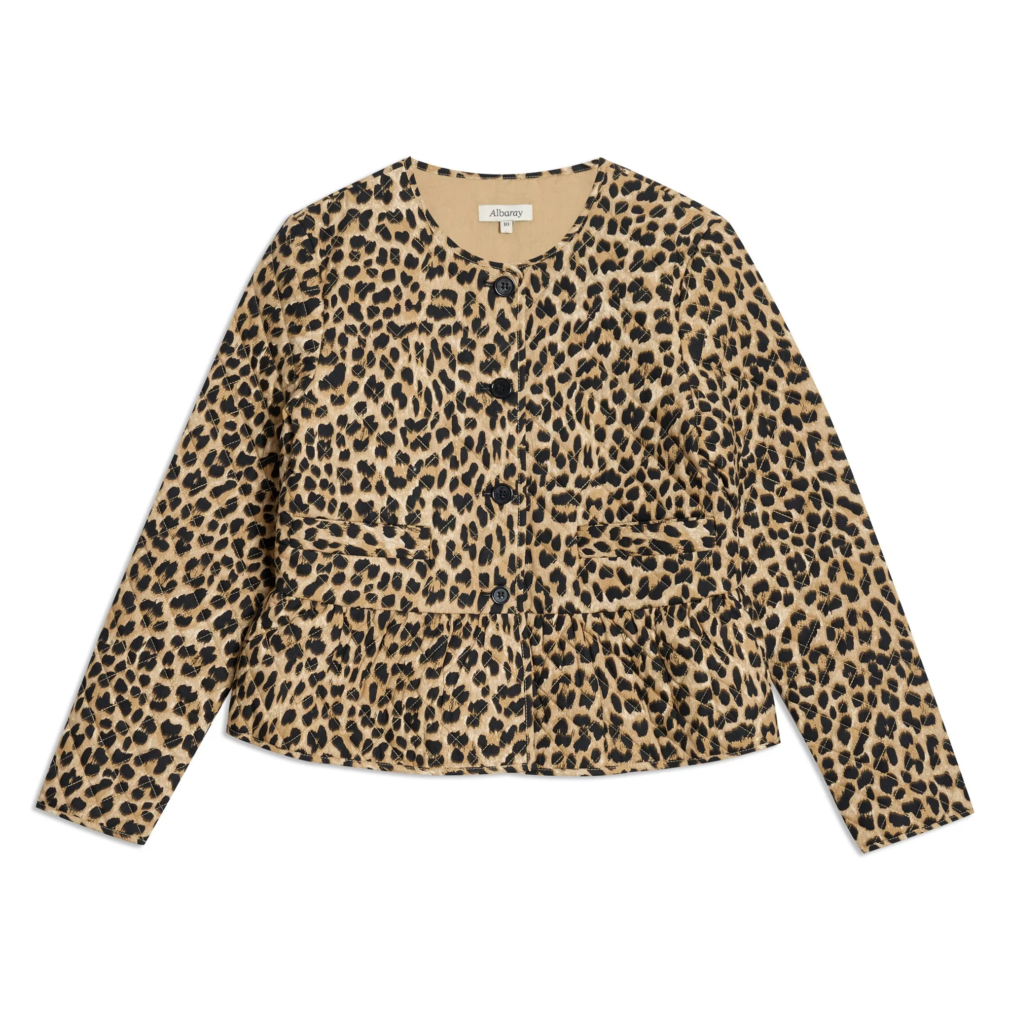 Animal Print Quilted Jacket