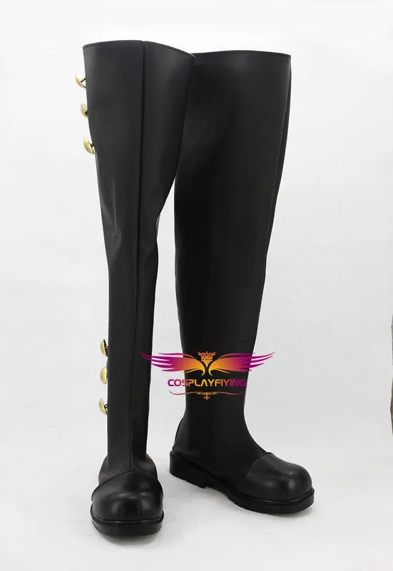 Anime Seraph of the end Ferid Bathory Cosplay Shoes Boots Custom Made for Adult Men and Women Halloween Carnival