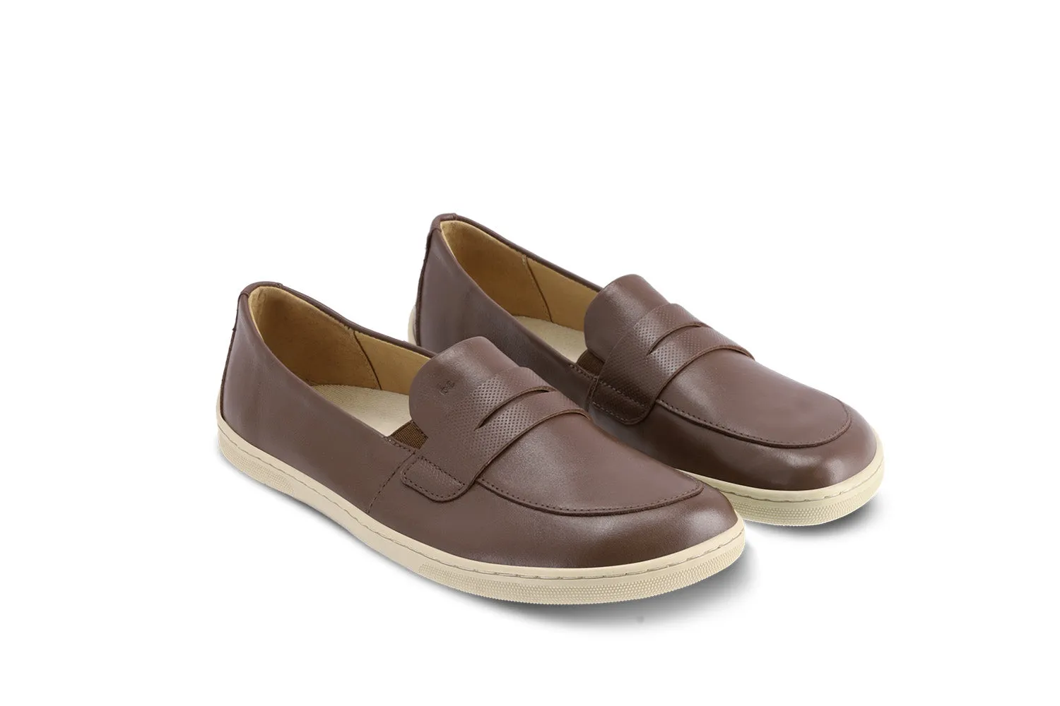 Barefoot Moccasins Be Lenka Buena - Dark Brown & Beige CLEARANCE