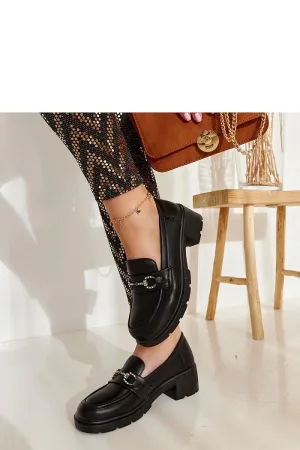 Black eco-leather moccasins Grisel