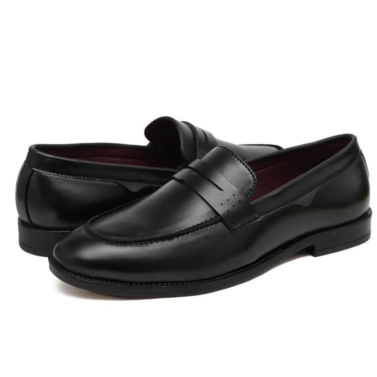 Black Leather Shoes for Men