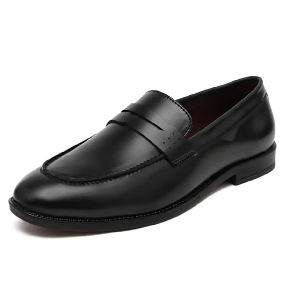 Black Leather Shoes for Men