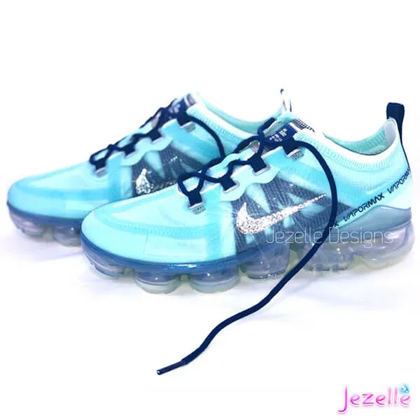 Bling Blue Nike Air Vapormax 2019 w/ Ultra-Premium Crystals