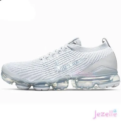 Bling Nike Air VaporMax Flyknit 3 w/Ultra-Premium Crystals (White/Platinum)