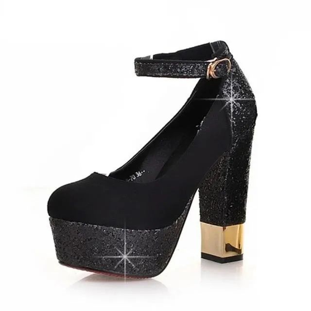 Bling Upper Pumps Shoes