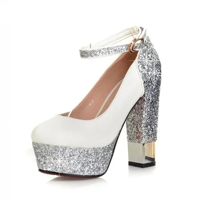 Bling Upper Pumps Shoes