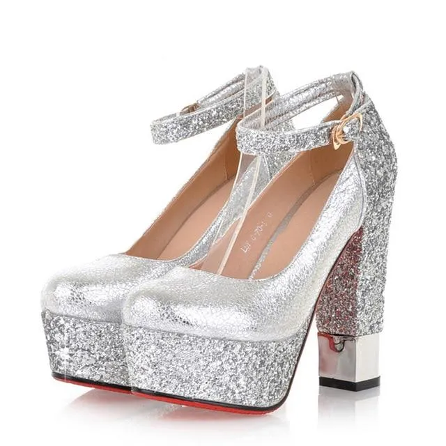 Bling Upper Pumps Shoes
