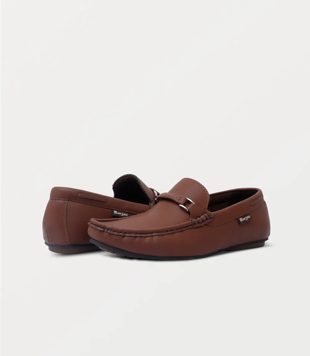 BM6805-BROWN-Men Moccasin
