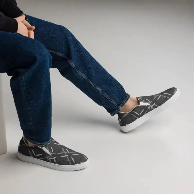 Bold Dipaliz Black Men's Slip Canvas Shoes
