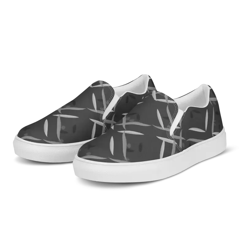 Bold Dipaliz Black Men's Slip Canvas Shoes