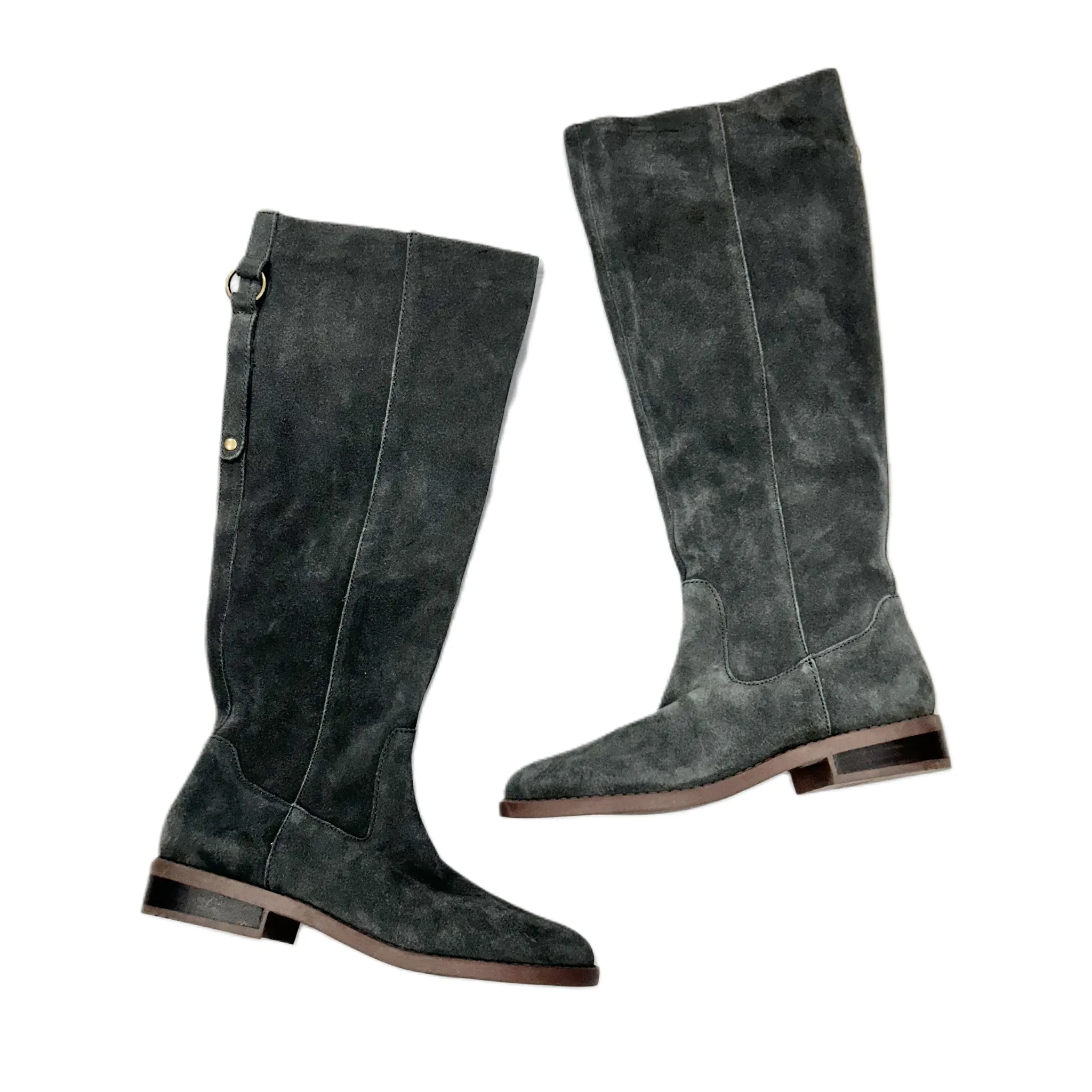 Boots Knee Flats By Market & Spruce In Grey, Size: 6.5
