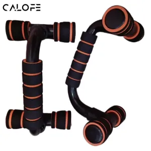 CALOFE 2Pcs Thicken ABS Fitness Push Up Antiskid Pushup Stands Bars Sport Gym Exercise Training Chest Sponge Hand Grip Trainer
