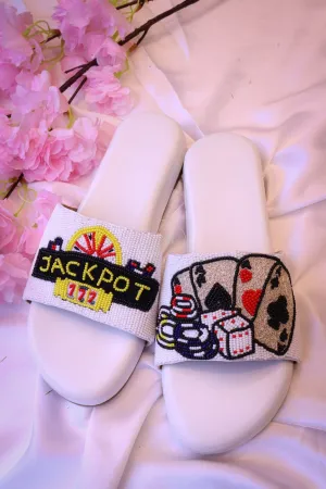 Casino night white flats 🎰