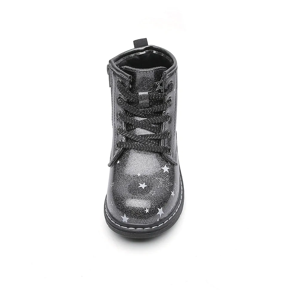 Chiximaxu Winter Boots for Girl Toddler Zip Walking Shoes