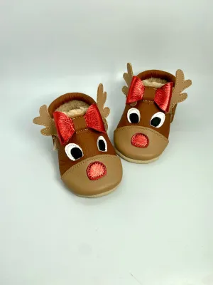 Clarice Reindeer Bow Mocs