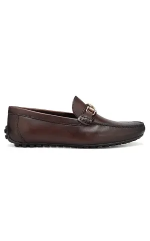 Coffee Top Embellished Moccasins