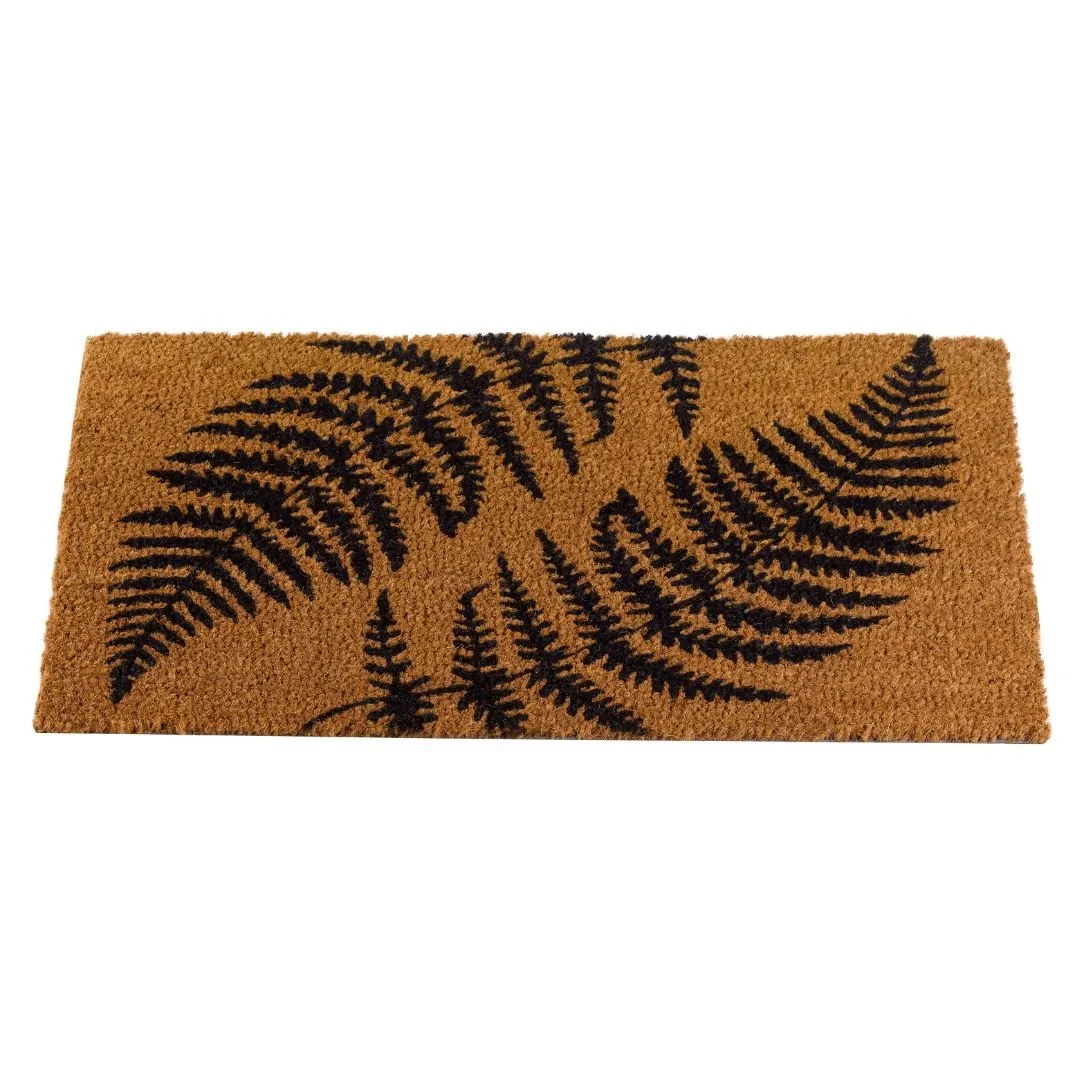 Coir Door Mat Ferns 45 x 75cm