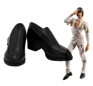 Comics Anime JoJo's Bizarre Adventure Bruno Bucciarati Cosplay Shoes Boots Custom Made for Adult Men and Women Halloween Carnival