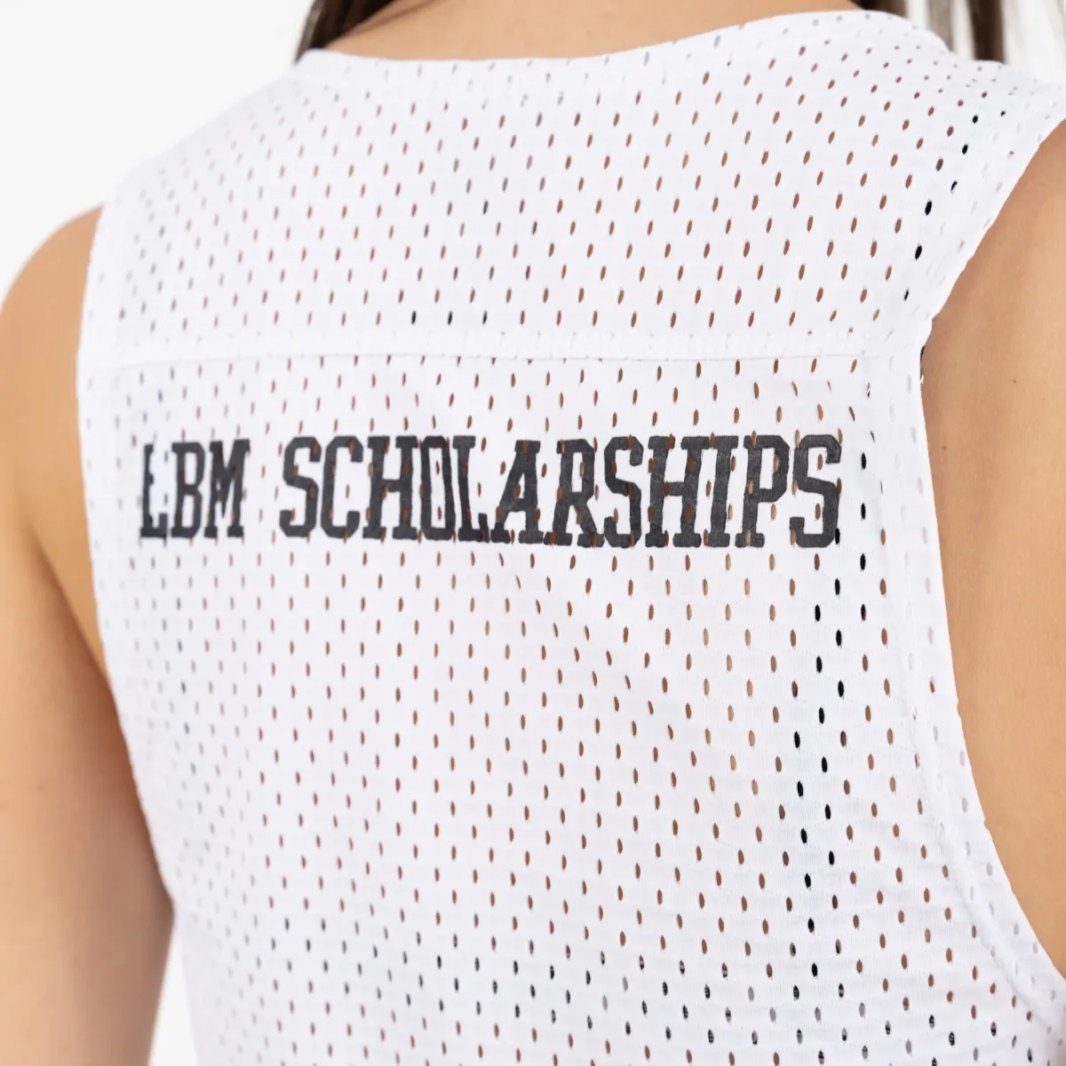 Cropped College Blanco