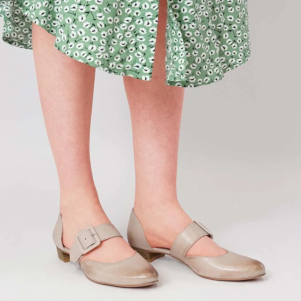 Earlena Cafe Leather Flats