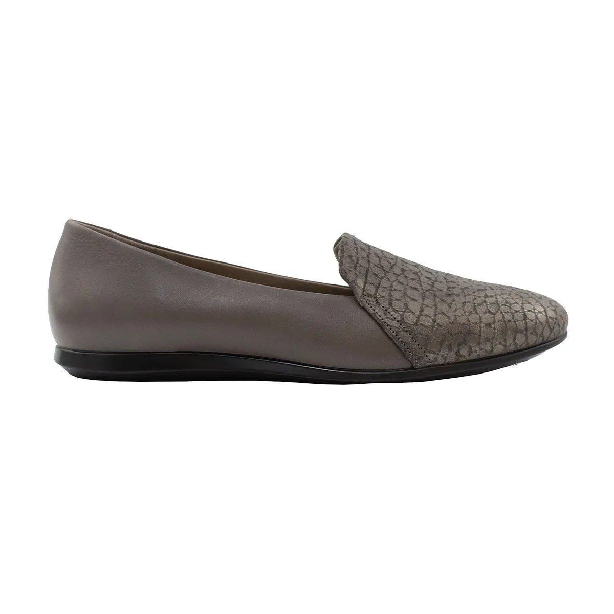 Ecco Touch 2.0 Scale Ballerinas Leather Grey Colour For Women