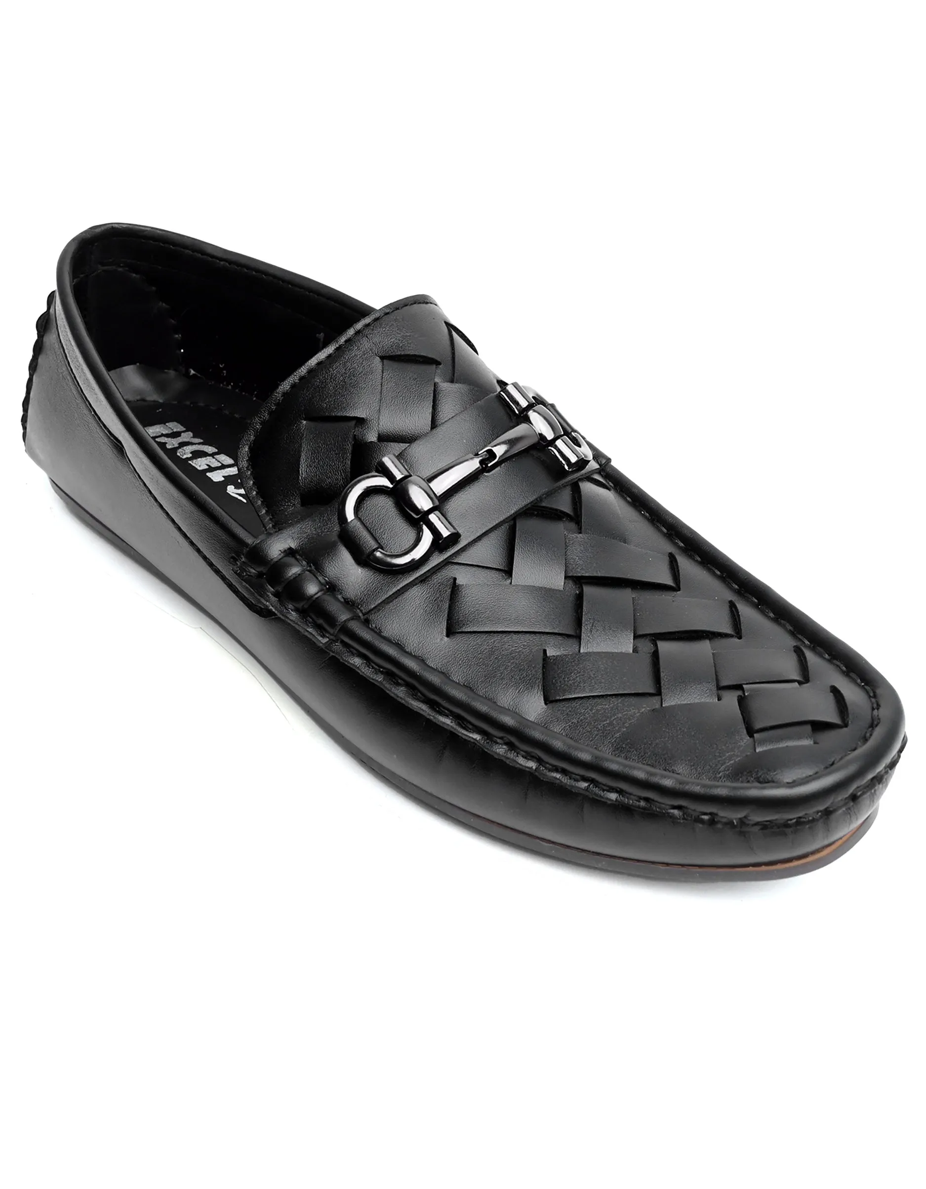 EX-8013-Black-Men Driving Moccasins