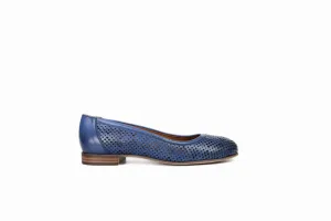 FOOT FEDERATION OPENWORK FLAT WOMEN'S SHOE BLUE