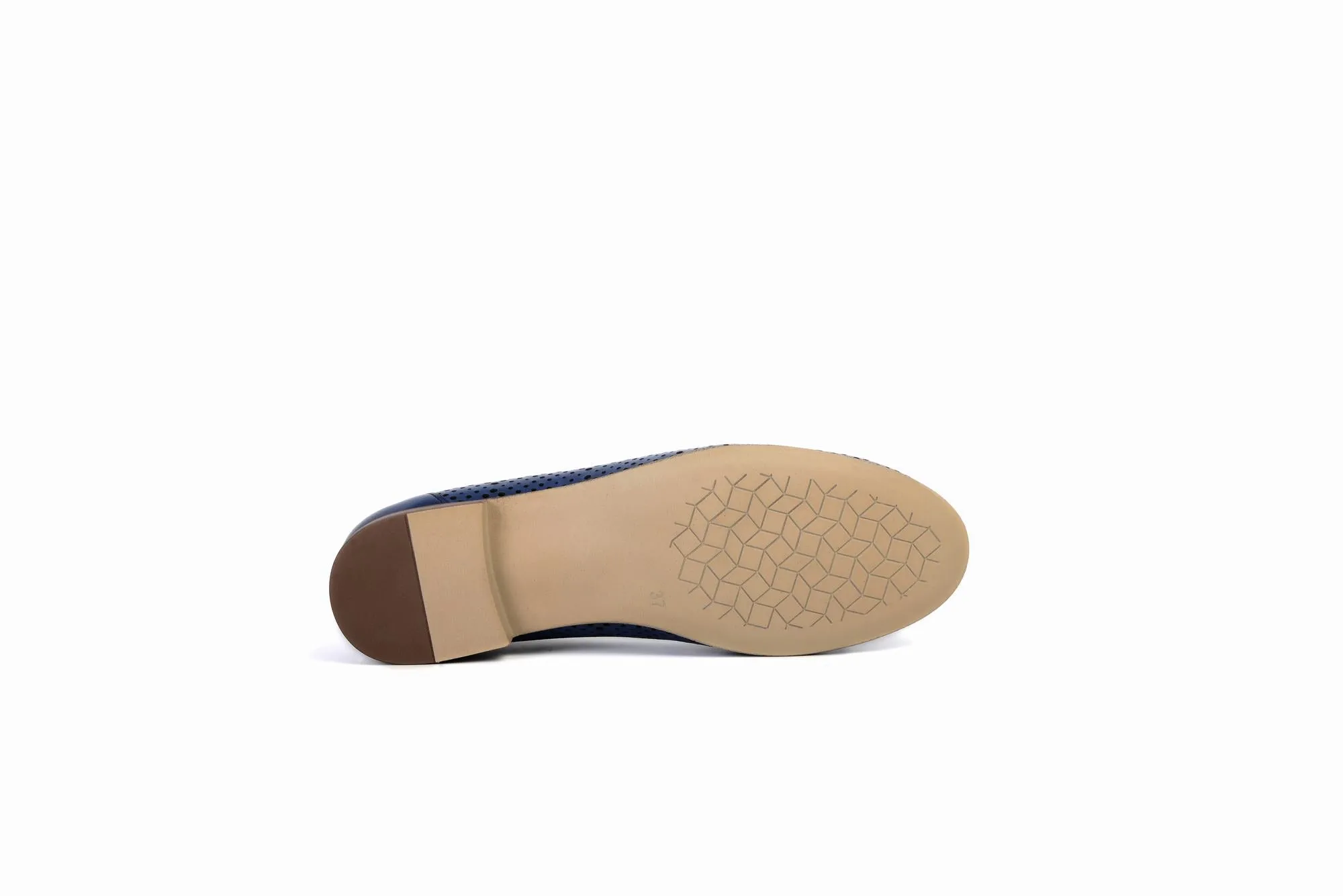 FOOT FEDERATION OPENWORK FLAT WOMEN'S SHOE BLUE
