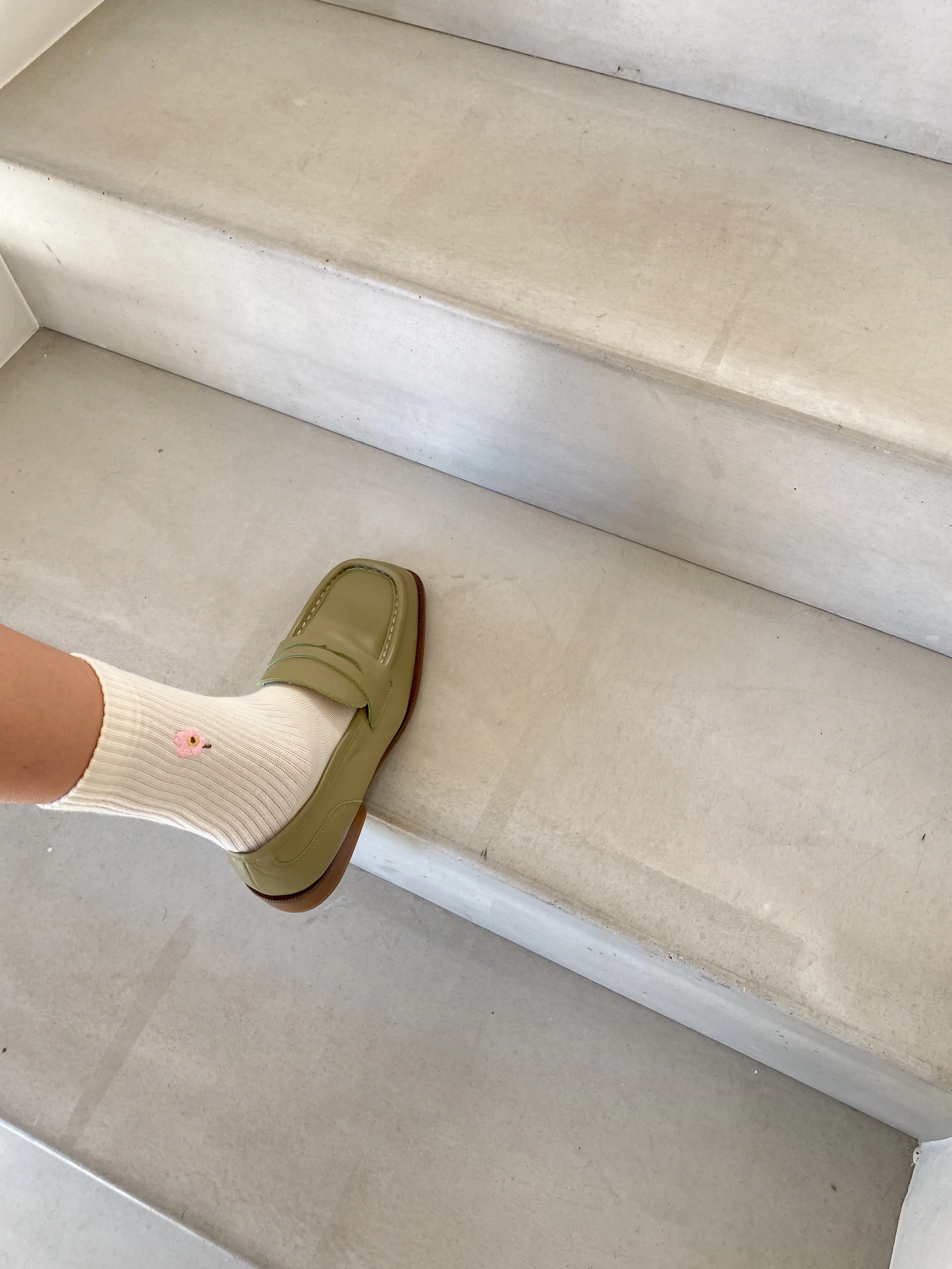 Frida Khaki Moccasins