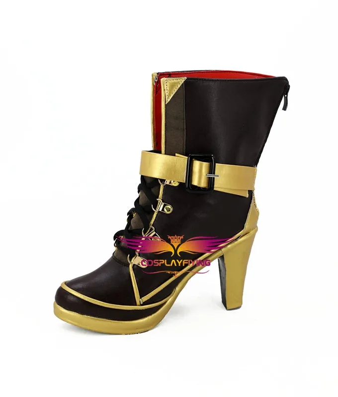 Game Azur Lane Jean Bart Cosplay Shoes Boots Custom Made for Adult Men and Women Halloween Carnival