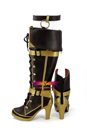 Game Azur Lane Jean Bart Cosplay Shoes Boots Custom Made for Adult Men and Women Halloween Carnival