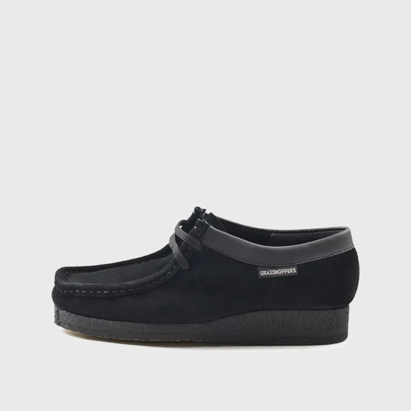 Grasshopper Youth 5121BLK Suede Softee Shoe Black _ 102169 _ Black