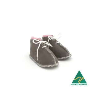 Grey & Pink Booties
