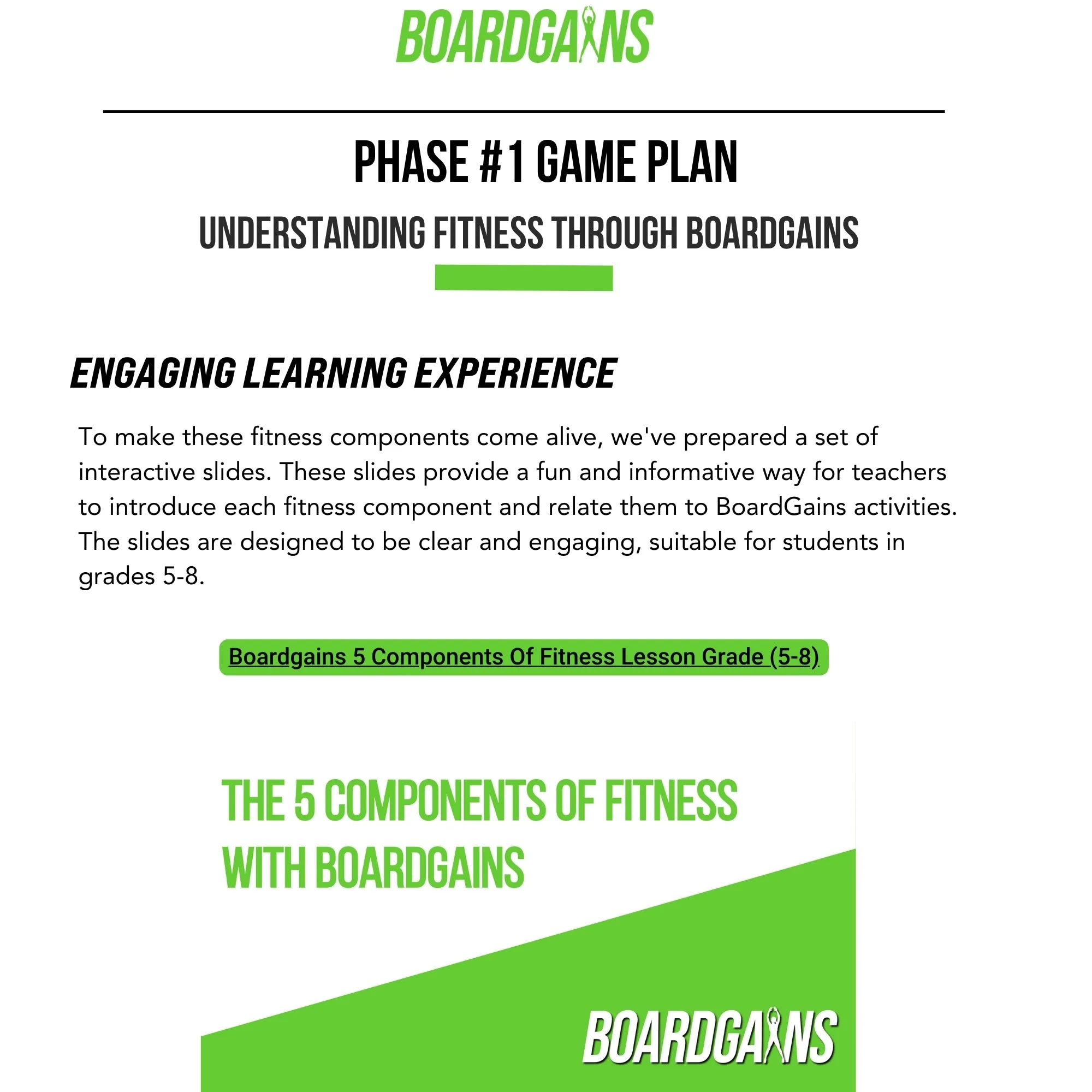 Guide for Schools & Youth Fitness Programs