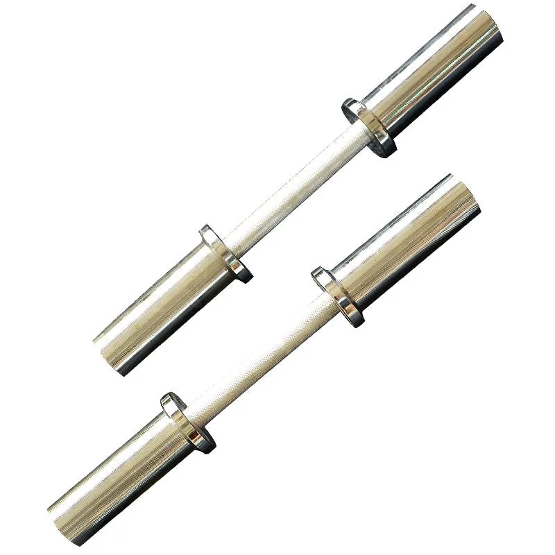 Gym Fitness Φ50mm Dumbbell Handle 2 Inch Solid Dumbbell Bar Home Weight Lifting Workout Short Barbell Rod Arm Building Equipment
