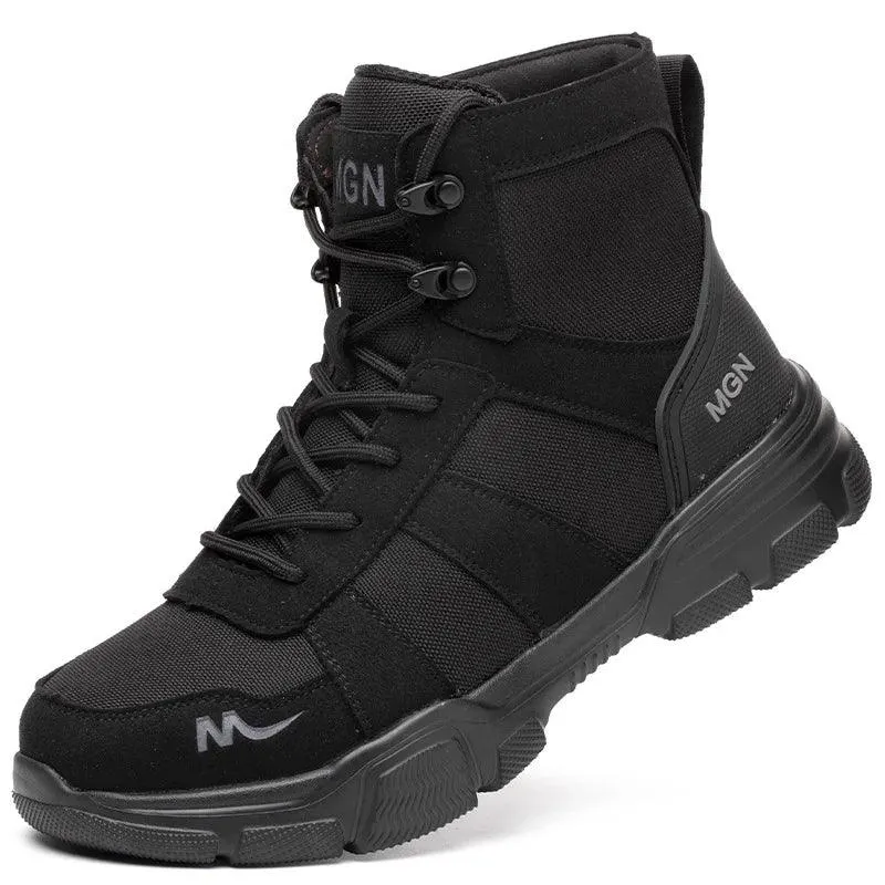 Herren Arbeitssicherheitsstiefel Outdoor Militärstiefel Anti-Smash