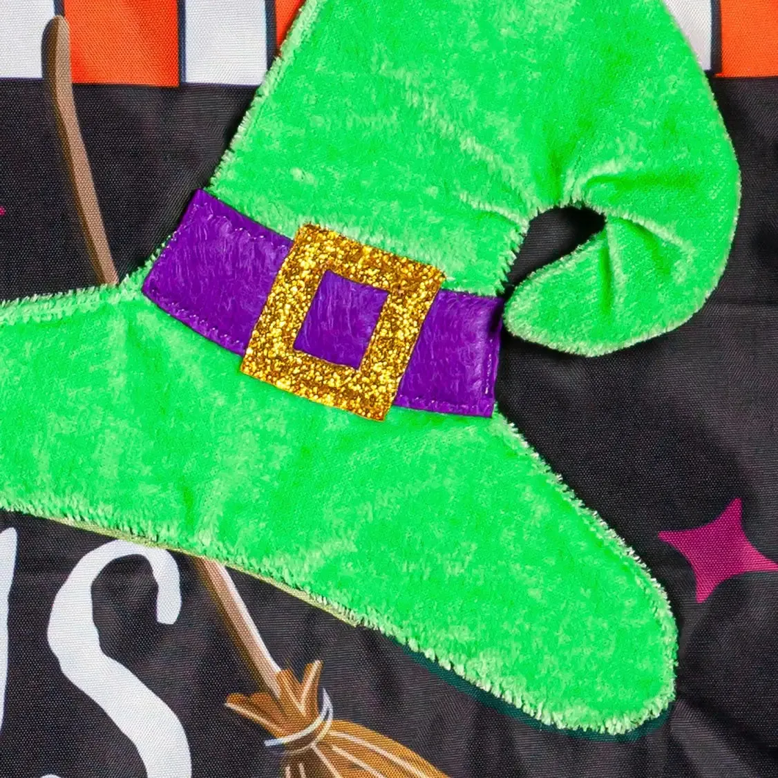 Hocus Pocus Witch Applique Garden Flag