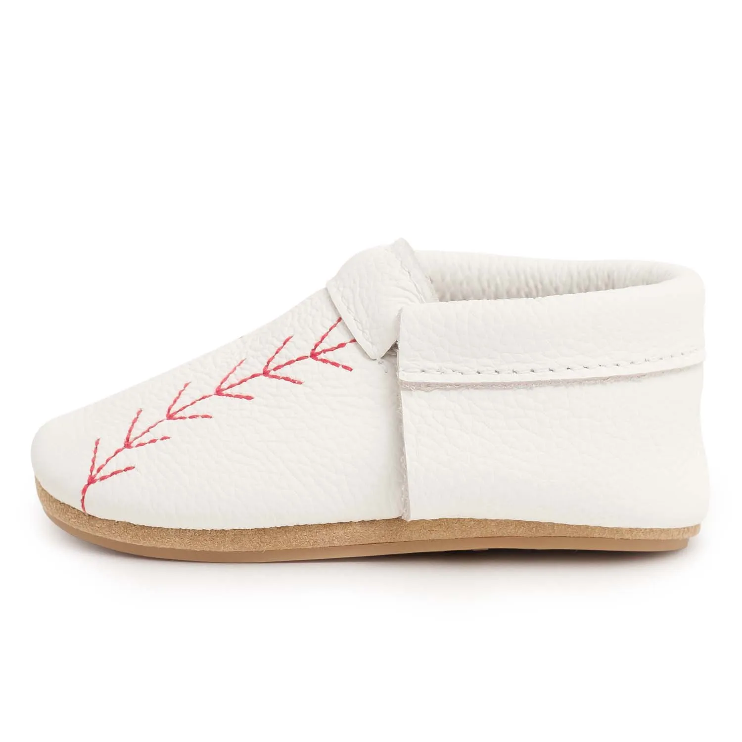 Home Run Hard Sole Fringeless Moccasins