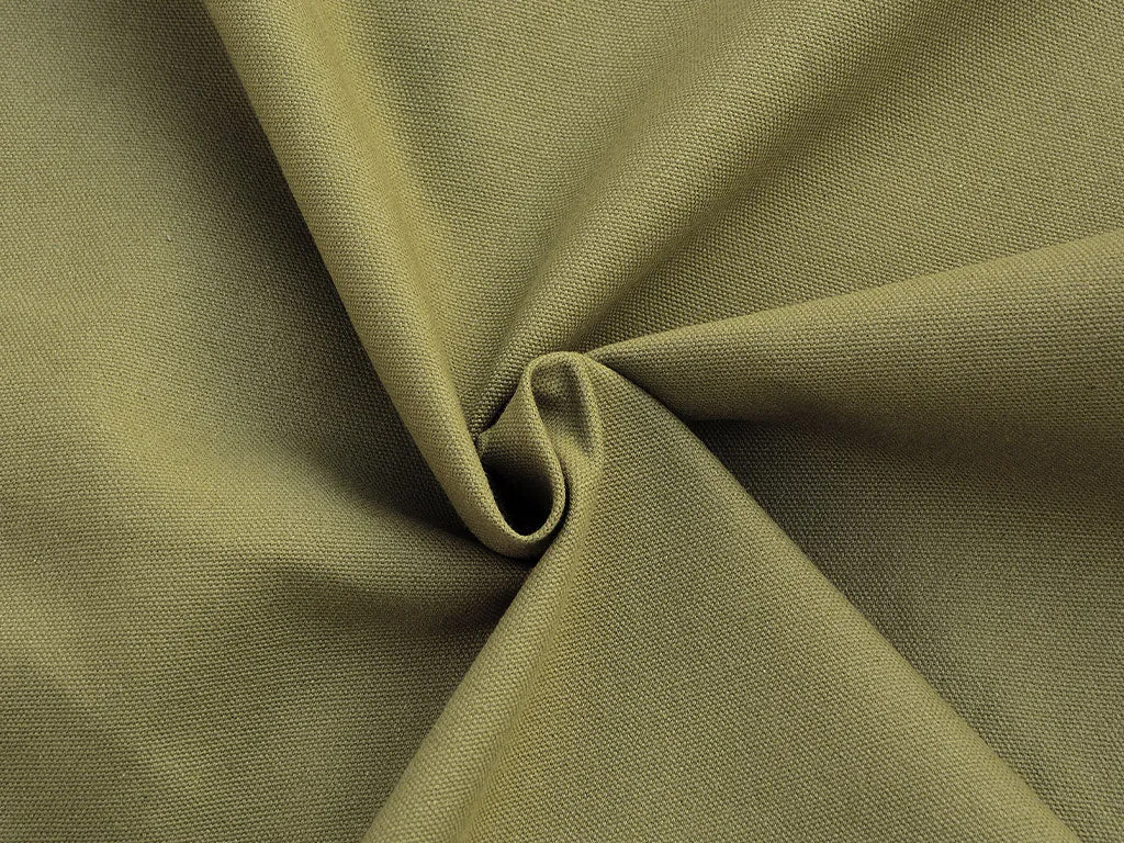 Khaki Plain Heavy Cotton Canvas Fabric