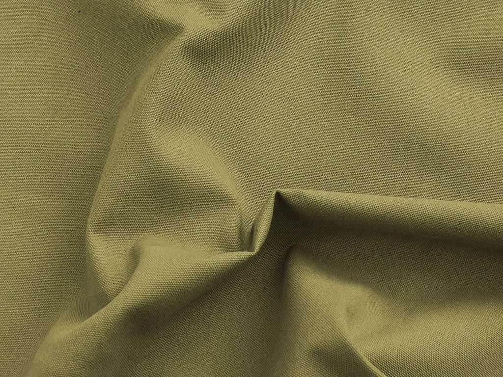 Khaki Plain Heavy Cotton Canvas Fabric