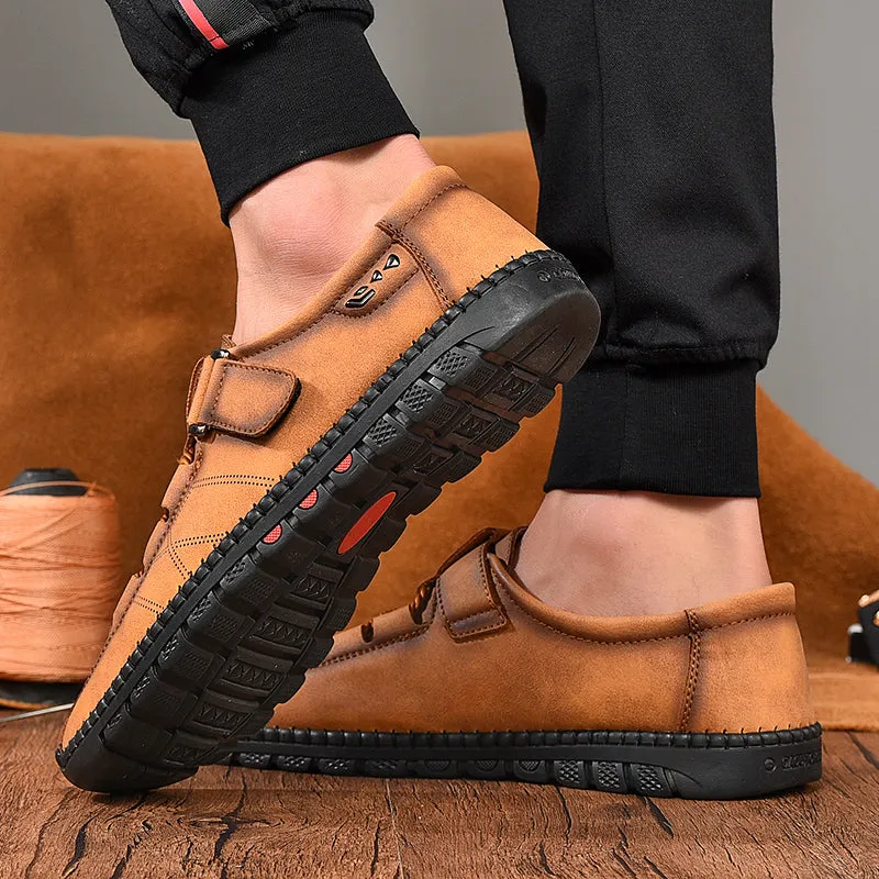 Men's Casual Genuine Leather Moccasins | Plus Size