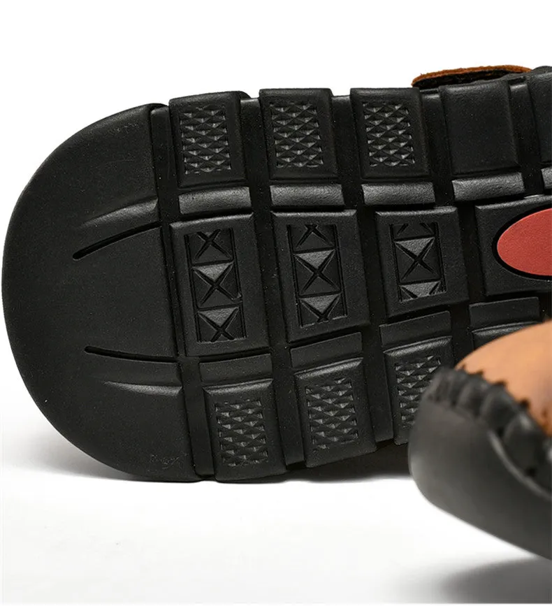 Men's Casual Genuine Leather Moccasins | Plus Size
