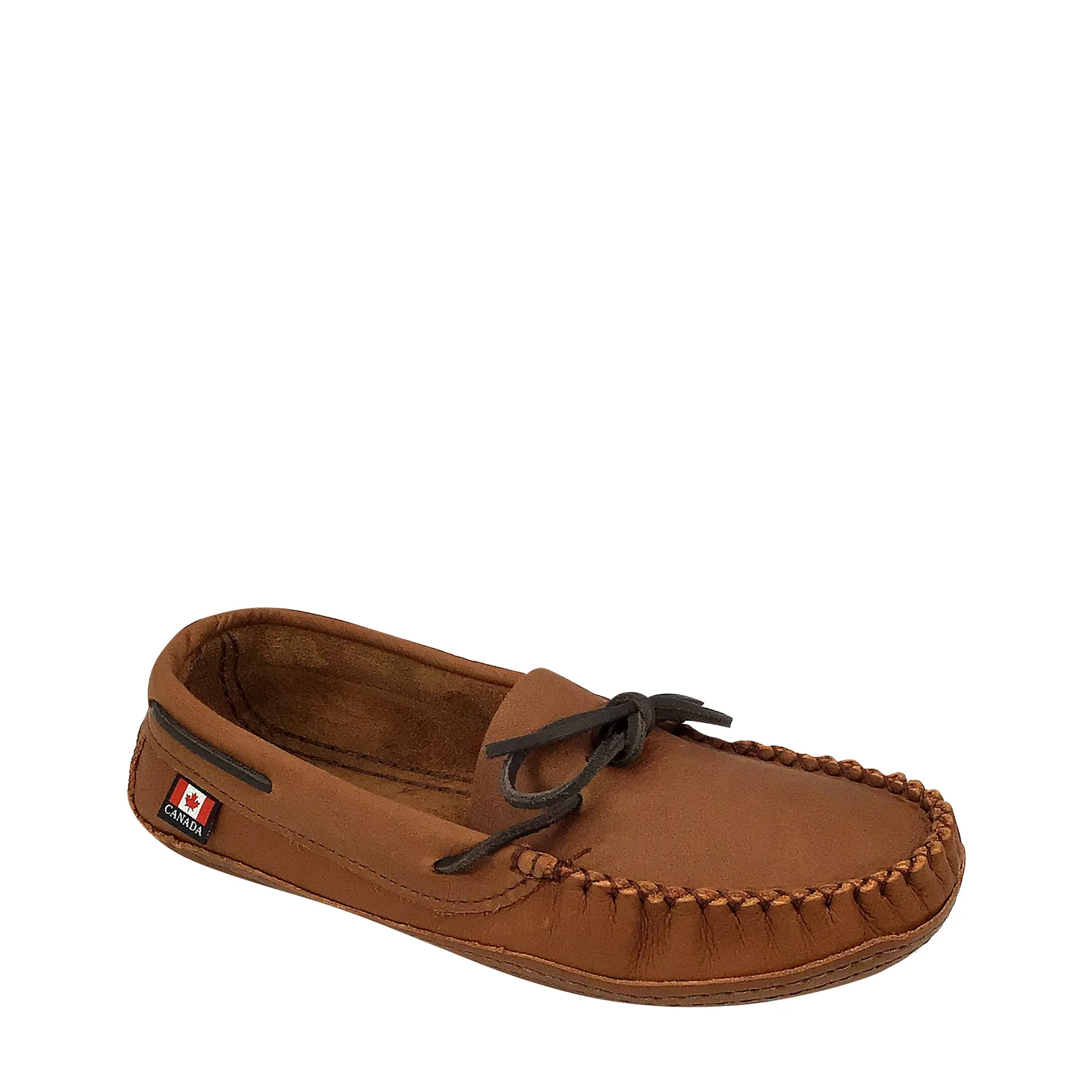 Men's CLEARANCE Earthing Moccasins Wide Brown Leather 1461-N