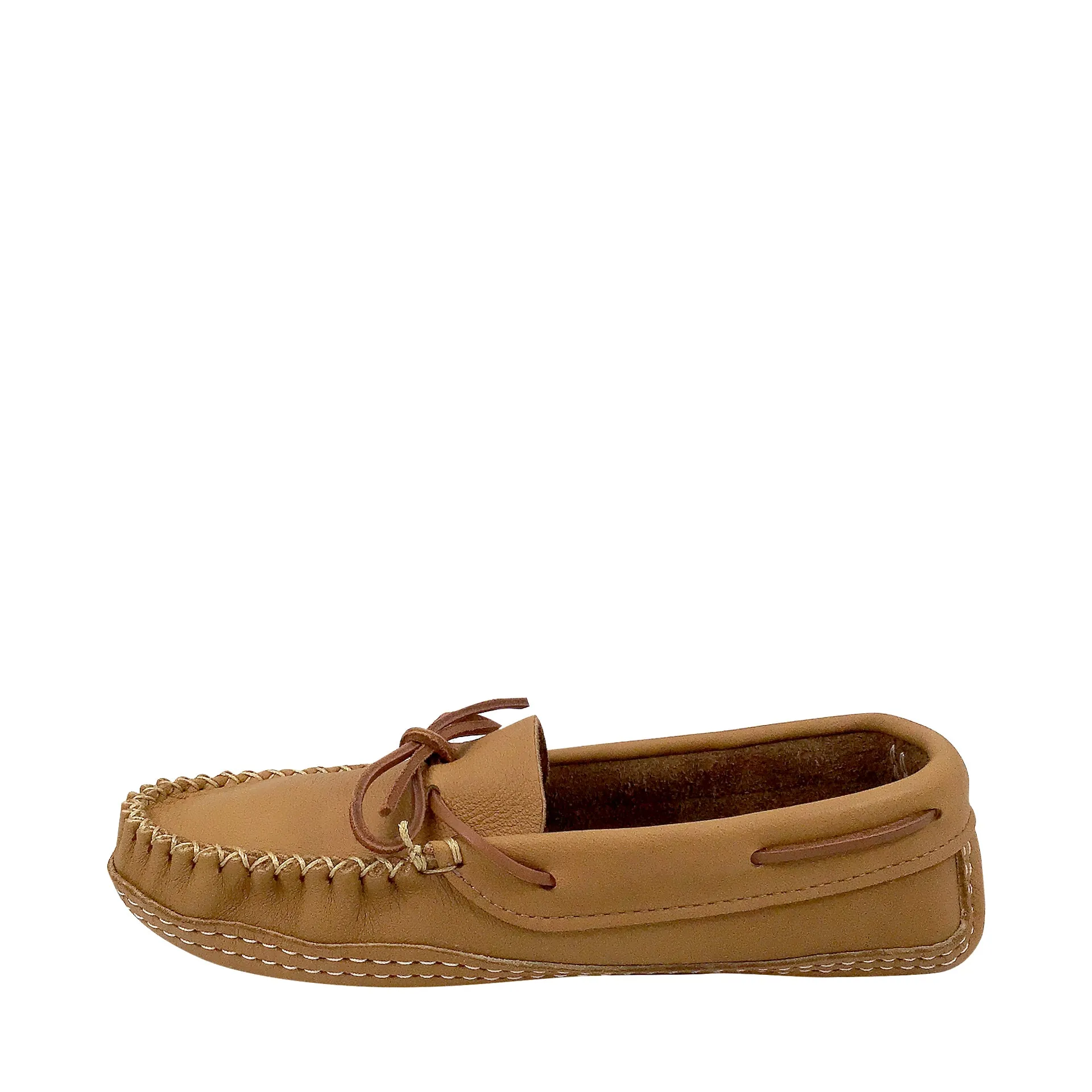 Men's CLEARANCE Earthing Moccasins Wide Brown Leather 1461-N