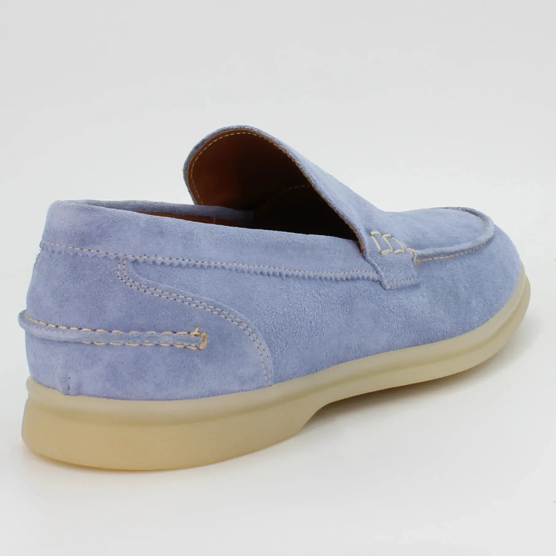 Men's moccasin in calf leather suede savoia (BER2)