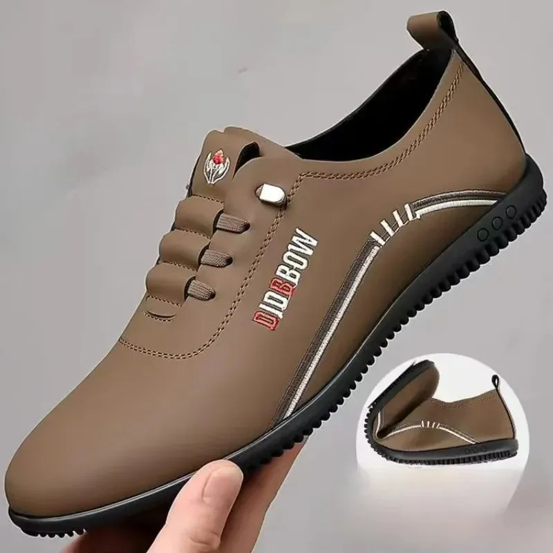 Men's Retro Leather Loafers | Lightweight British Moccasins