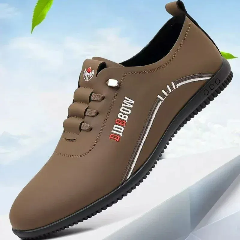 Men's Retro Leather Loafers | Lightweight British Moccasins