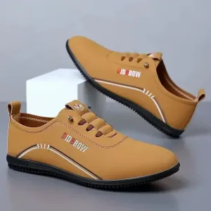 Men's Retro Leather Loafers | Lightweight British Moccasins
